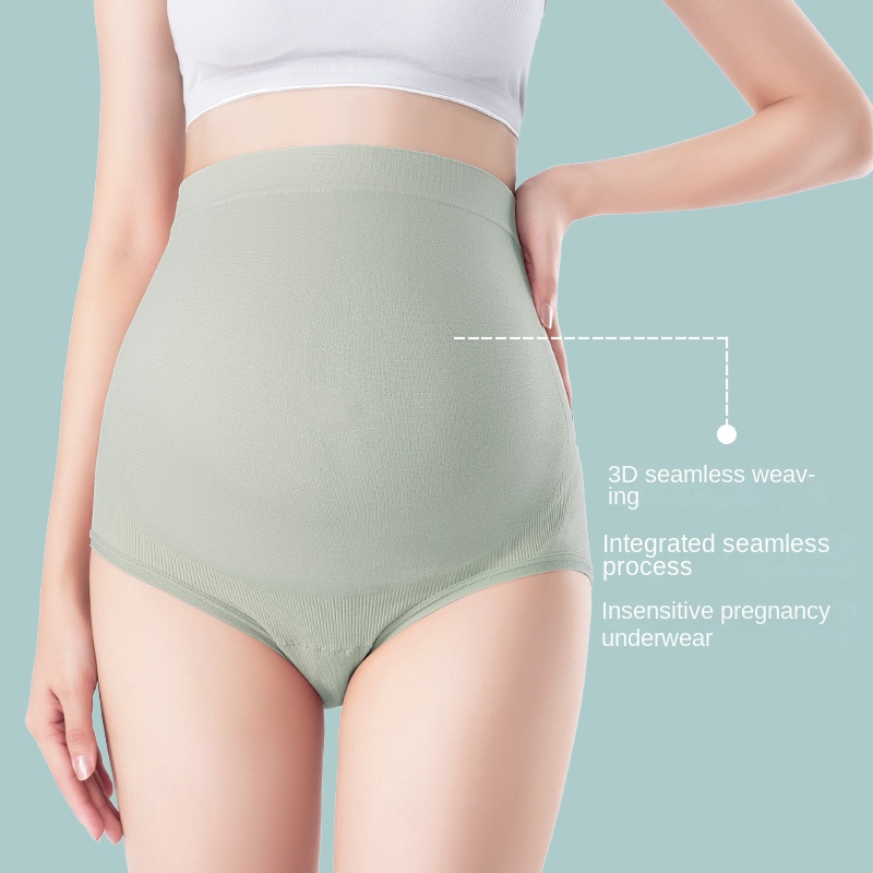 3 pçs/set feminino calcinha para grávidas cintura alta completa barriga apoio calcinha confortável respirável gravidez calcinha L-XL