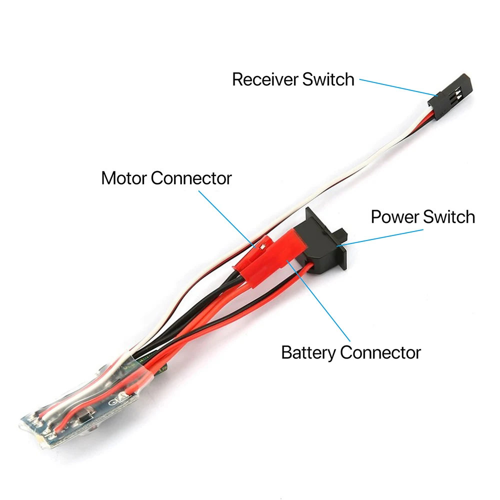 Micro ESC 20A 30A Brushed ESC RC ESC Electric Speed Controller 2S 4~8v for DIY Mini 1/16 1/18 1/24 RC Car Boat Tank w/Brake