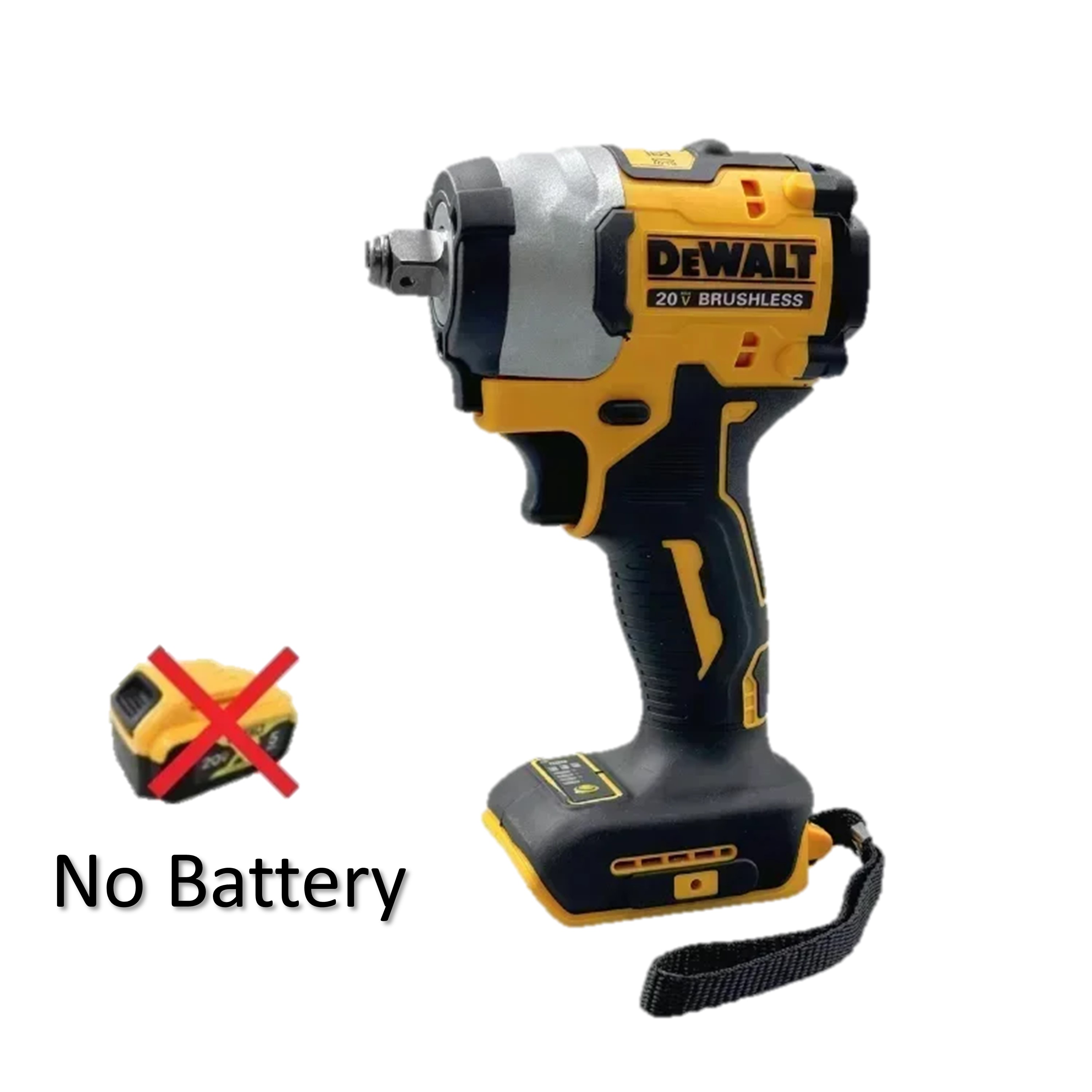 DEWALT 충전식 무선 임팩트 렌치, 높은 토크, 역방향, 1/2 인치, 2500 PRM, 범용 20V 배터리 전동 공구, DCF922