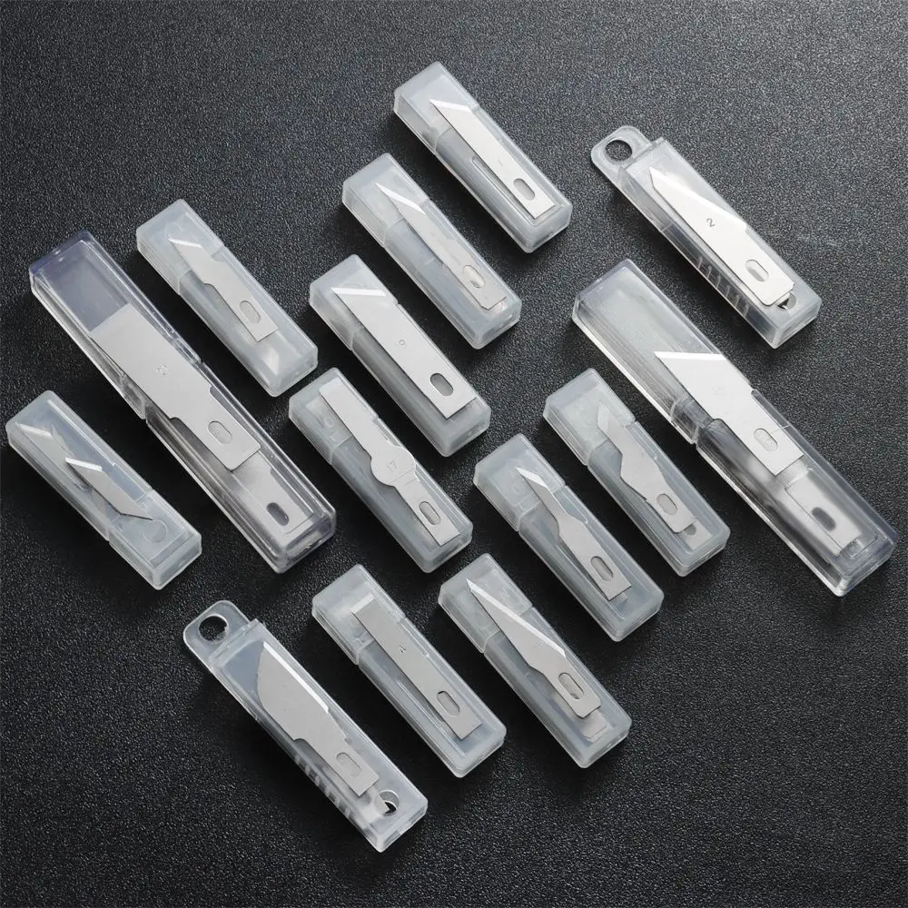 10 Chiếc Kim Loại Chống Trượt Khắc Thủ Công Dao Lưỡi Dao Cắt Cho Điện Thoại Di Động Dao Mổ Dao Phần PCB Sửa Chữa Cầm Tay dụng Cụ Phụ Kiện