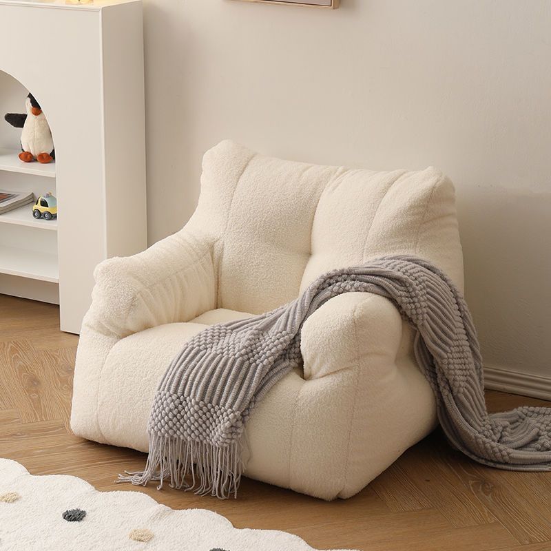 Mini Bean Bag divano per bambini agnello velluto sedile Casual Cartoon divano per bambini lettura Tatami mobili per bambini pigro INS