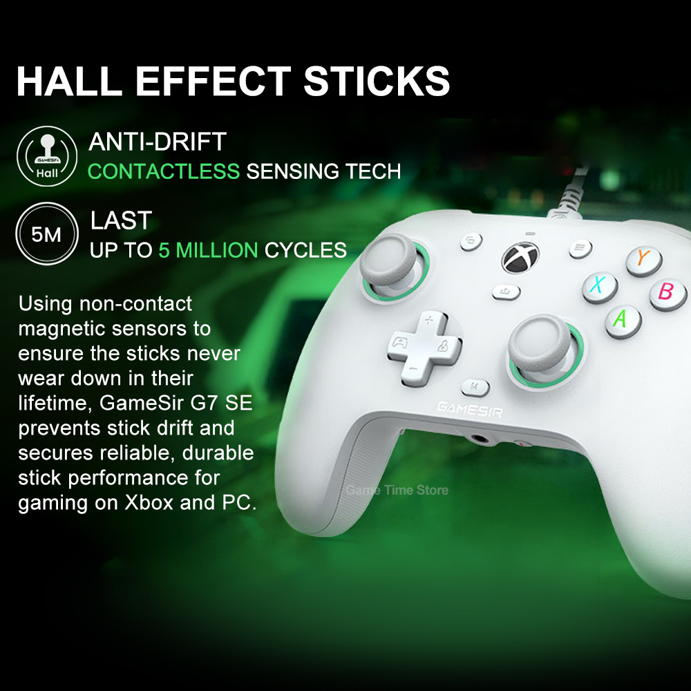有線ゲームコントローラー,xboxシリーズx,xbox one用のゲームコントローラー,ホール効果のあるGamesir-g7コントローラー