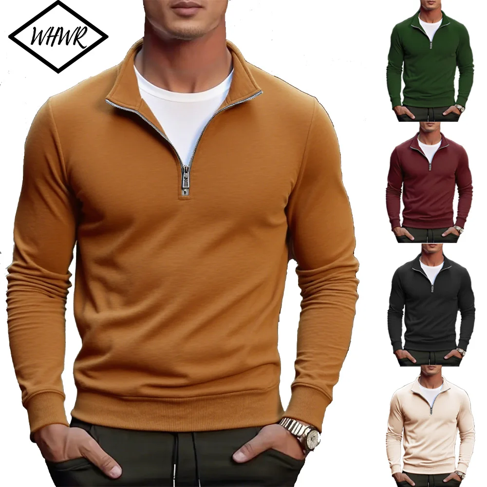 Warme Sweatshirts für Herren, atmungsaktiv, lässig, Sport, Wandern, Rollkragenpullover, Tops, Herren, Outdoor, Stehkragen, Tops, Streetwear
