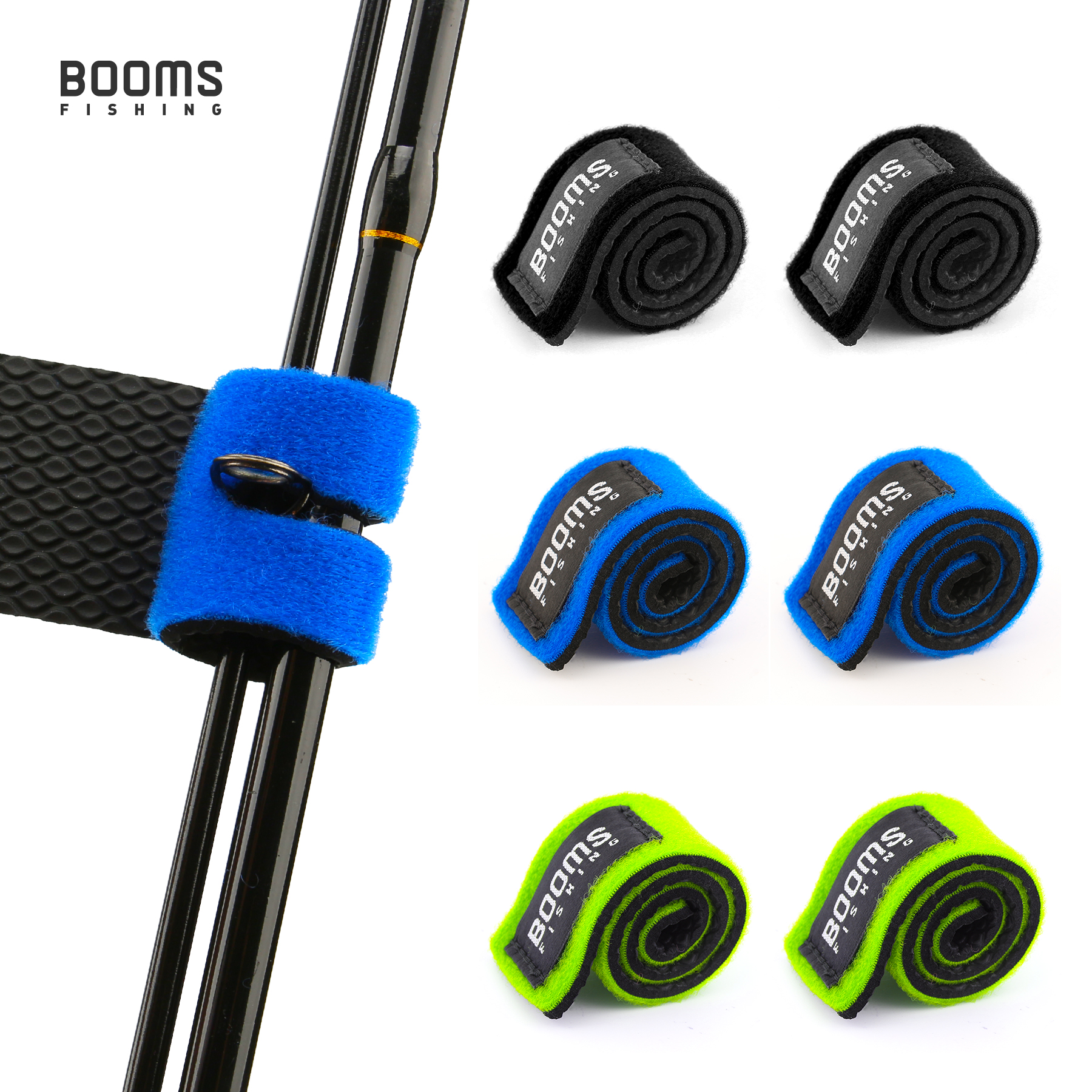 Booms Fishing RS3 señuelo soporte para caña de pescar correa de cinturón con tirantes de amarre para caña cajas de aparejos de pesca accesorios para cajas de herramientas