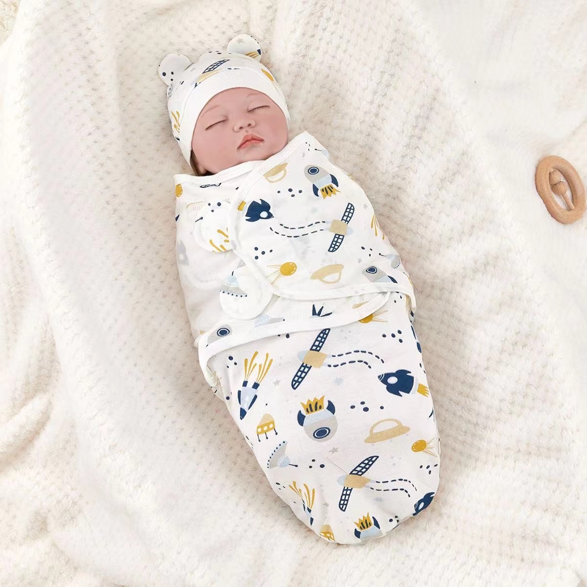  New High Elasticity Baby Surrender Style Shock-absorbing Newborn Swaddle Cloth Kick Resistant Baby Swaddles