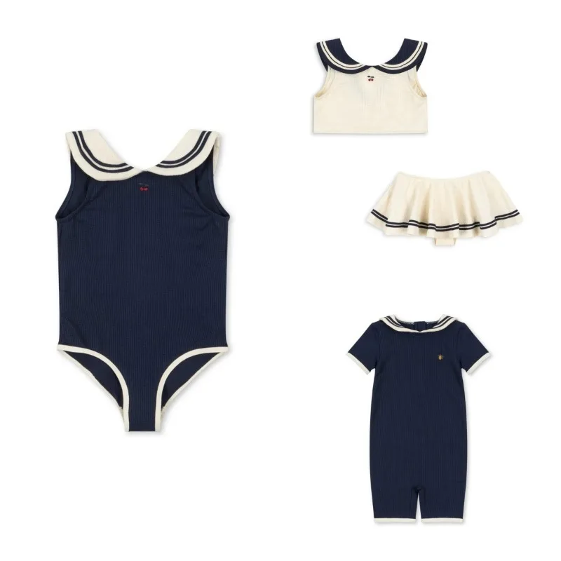 Trajes de baño para bebé, traje de baño de una pieza con protección solar para niño de estilo marino, traje de baño para niña, Bikinis para niña, trajes de baño para nadar para niño
