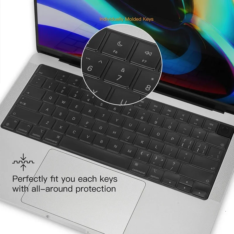プレミアムキーボードカバー MacBook Air 15 A2941 13.6 A2681 Pro 14 16 インチ A2442 A2779 A2918 A2485 A2780 M3 M2 M1 プロテクタースキン