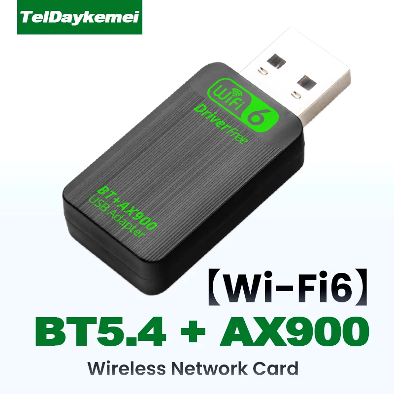 Nuevo AX900 USB WiFi 6 Bluetooth 5,4 adaptador 2 en 1 Dongle de doble banda 2,4G y 5GHz red USB receptor Wlan inalámbrico para Win 10/11