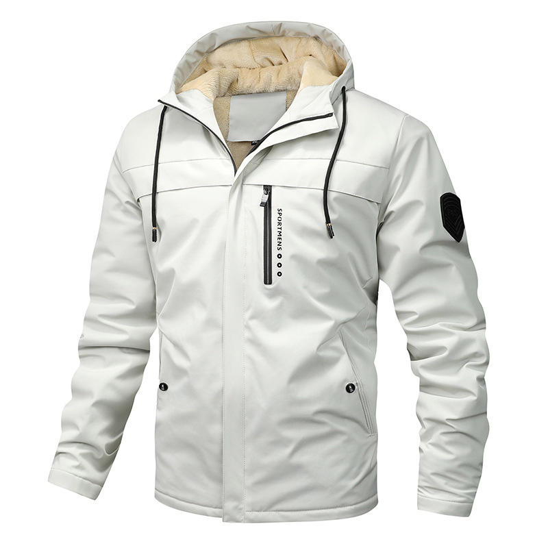 Chaquetas acolchadas cálidas de invierno para hombre, abrigos térmicos con capucha y forro polar a la moda para hombre, chaquetas cortavientos de esquí de montaña, ropa