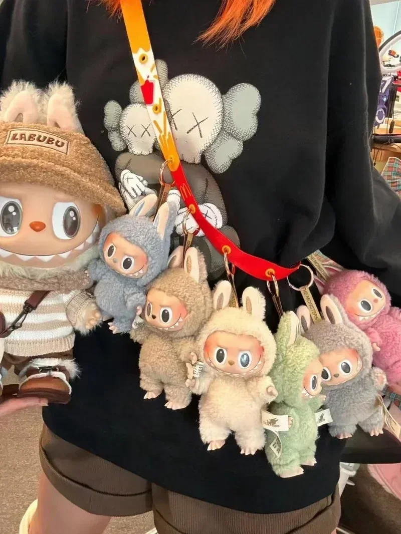 Симпатичная коробка Labubu с монстрами, игрушки, кардиокардиомакарон, Kawai, модель, сумка, брелок, подарок