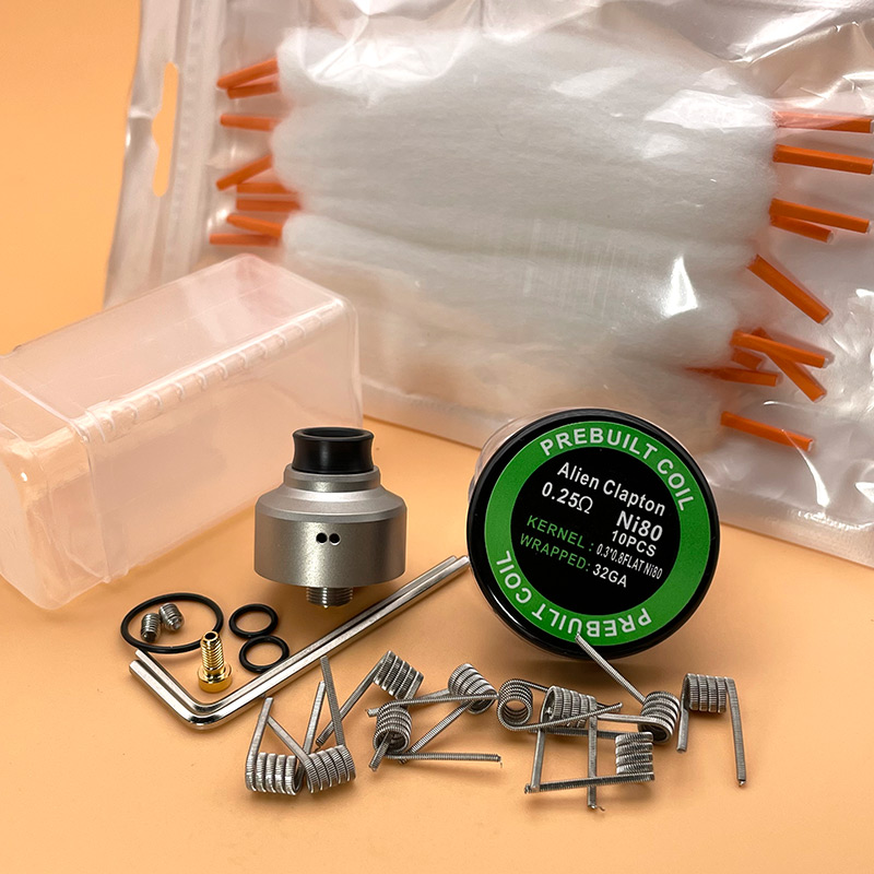 DSX Aston 22 RDA MTL Zerstäuber Single Coil Rebuildable Vape Tank mit Squonk BF PIN BF Pin 22 mm Durchmesser für 510 Vape BOX Mod