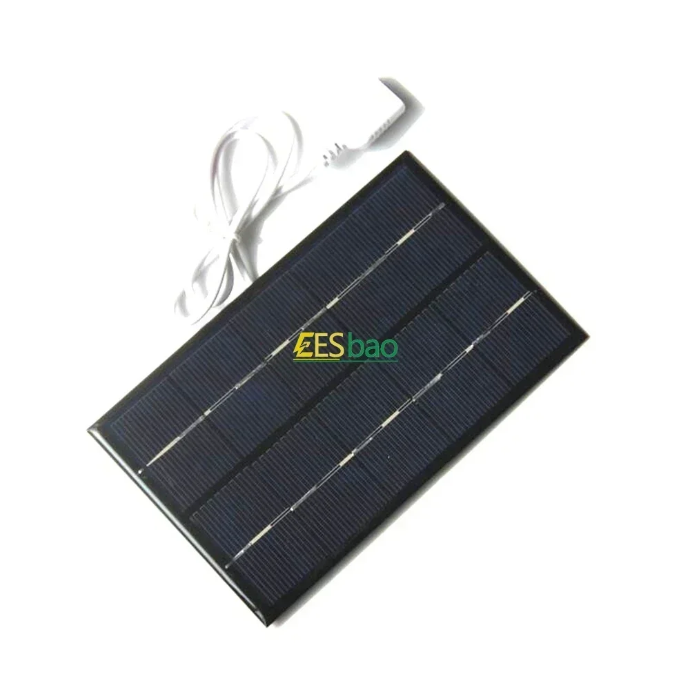 Pannello solare USB Outdoor 5W 5V caricatore solare portatile pannello arrampicata caricabatterie rapido Polysilicon Travel generatore di caricabatterie solare fai da te