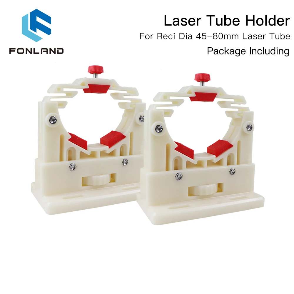 FONLAND CO2 Laser Ống Giá Đỡ Hỗ Trợ Gắn Linh Hoạt Nhựa 50-80Mm Cho 50-180W Chữ Khắc Laser máy Cắt
