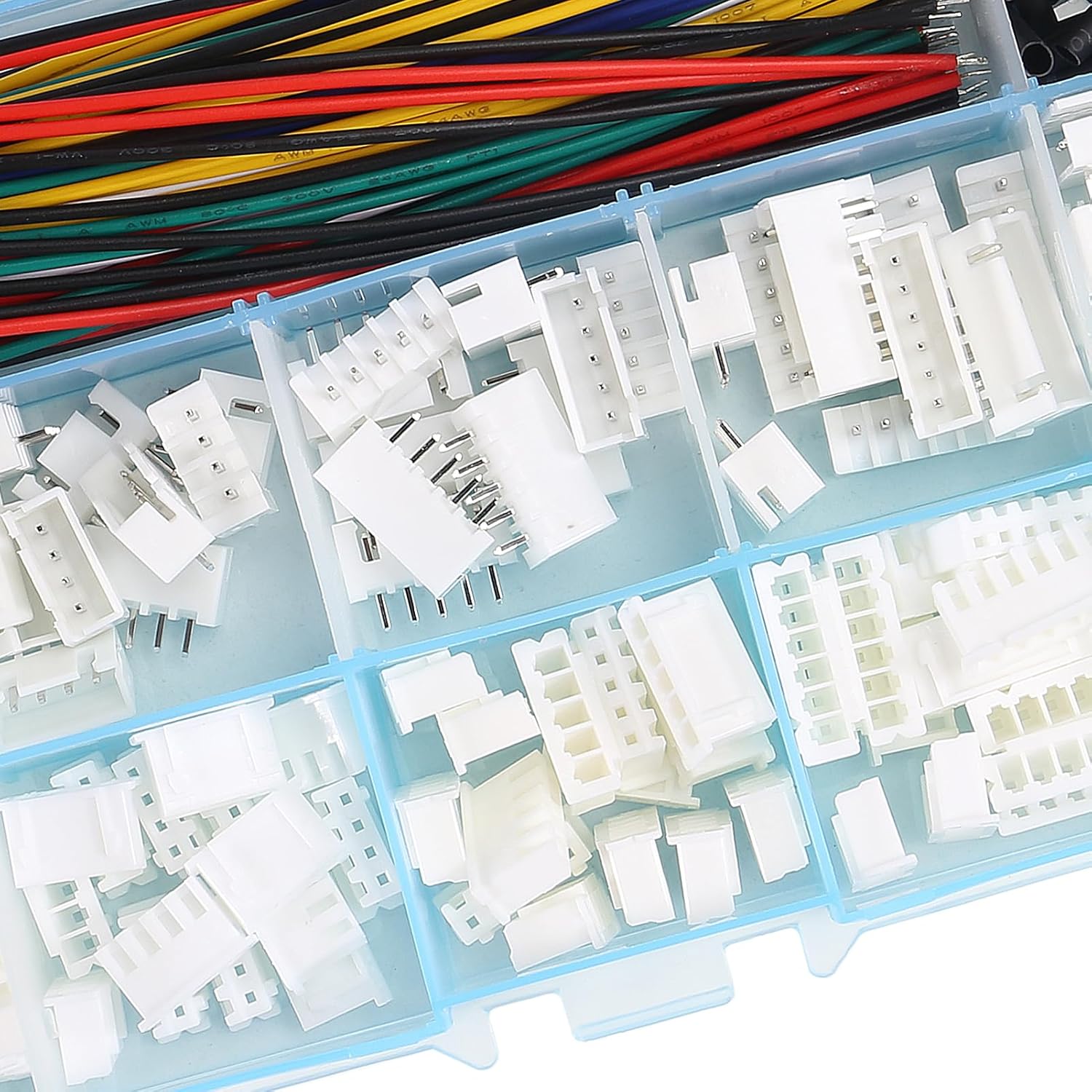 Kit de enchufe de conector JST-XH de 2,54mm con Cable macho y hembra prensado de 2,54mm, conector JST de carcasa de 2/3/4/5/6/7 pines