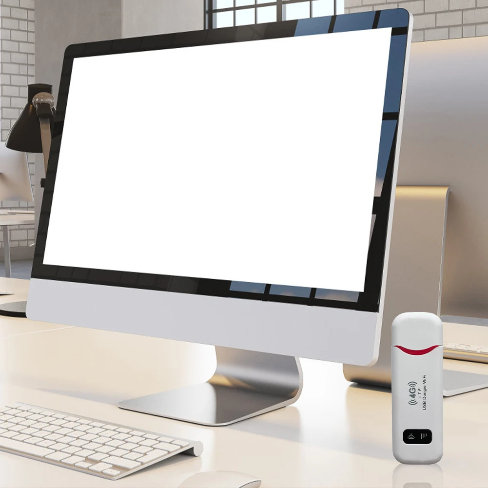 Dongle usb sem fio 4g lte, modem de banda larga móvel, slot para cartão sim, roteador sem fio, escritório doméstico, adaptador wi-fi sem fio, 150mbps