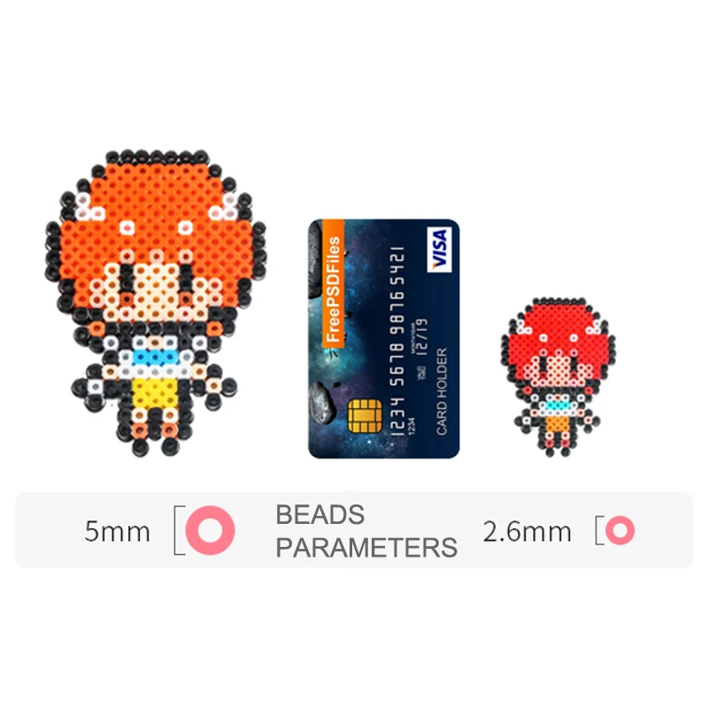 5mm 1000 sztuk żelazne koraliki dla dzieci Pixel Art hama koraliki żelazne koraliki bezpiecznikowe diy puzzle wysokiej jakości prezent zabawka dla dzieci