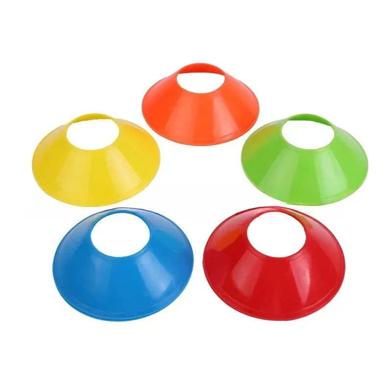 10 ชิ้นฟุตบอล Cones Disc ฟุตบอลการฝึกอบรมแผ่นกระเป๋าถือ Agility การออกกําลังกาย Field Markers กีฬาอุปกรณ์การฝึกอบรม