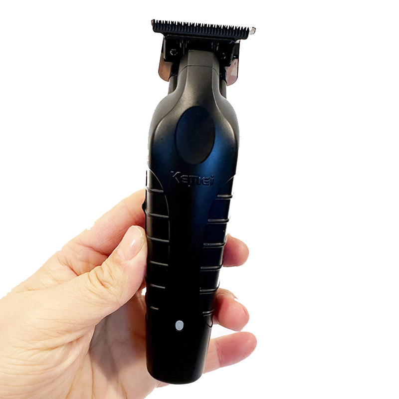 Kemei 2299 이발사 무선 헤어 트리머 0mm 제로 갭 조각 클리퍼, 전문 전기 마감 절단기