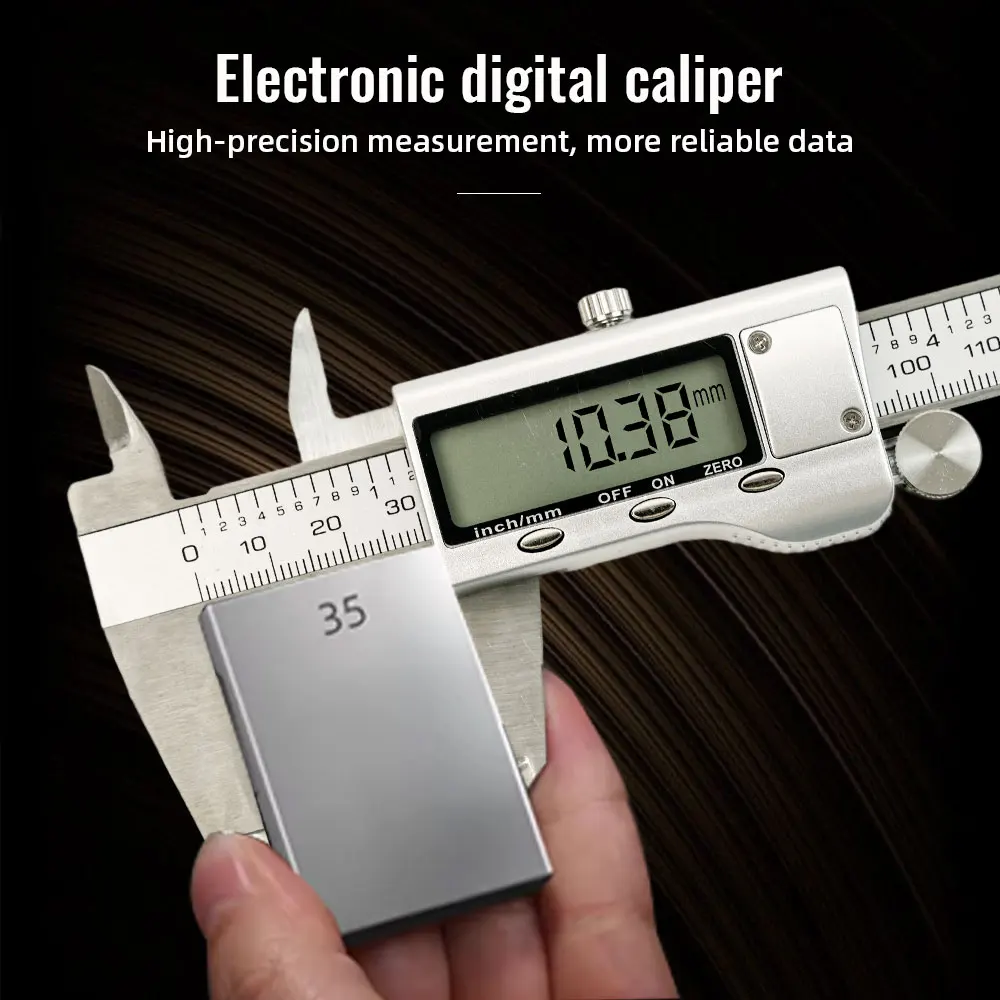 6 นิ้ว 150 มม.สแตนเลสอิเล็กทรอนิกส์ดิจิตอล vernier caliper โลหะไมโครมิเตอร์การวัดไม่มีแบตเตอรี่