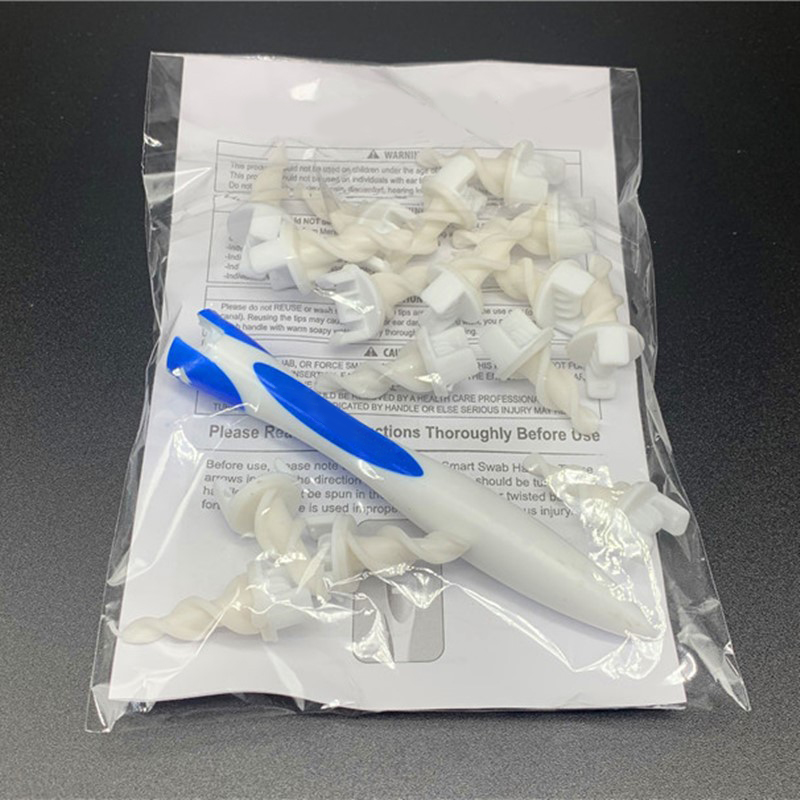 Tvidler Ear Cleaner Spiral Ear Stick Soft Silicone Cleaning Wax Swab Pick Tool Set 16pcs Ear Wax Removal Tool Ear Cleaning Stick