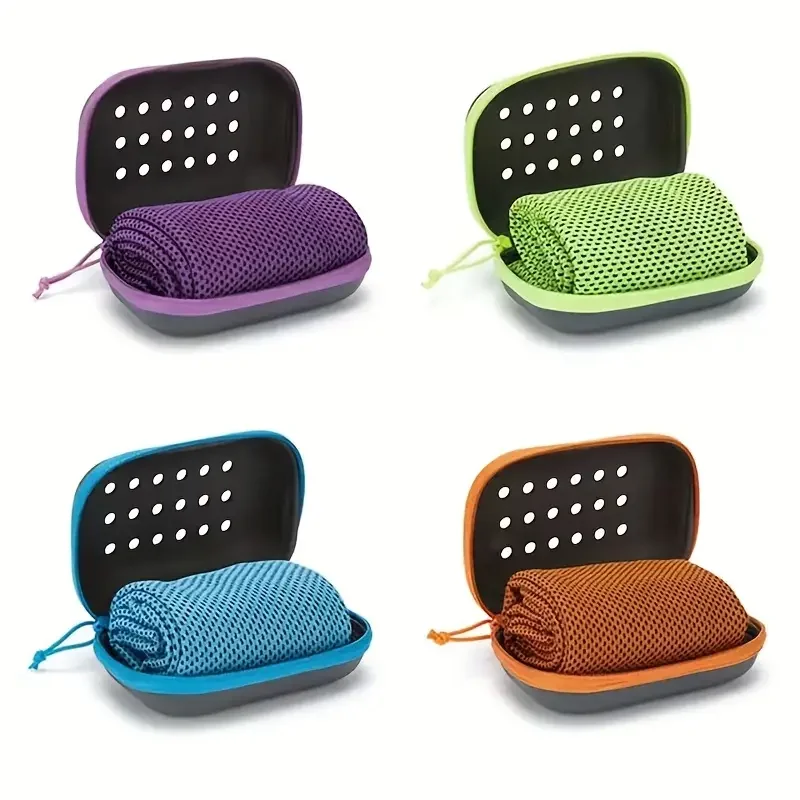 Toalla de refrigeración para deportes al aire libre, secado instantáneo, absorbente, frío, EVA en caja, nuevo, 1 unidad