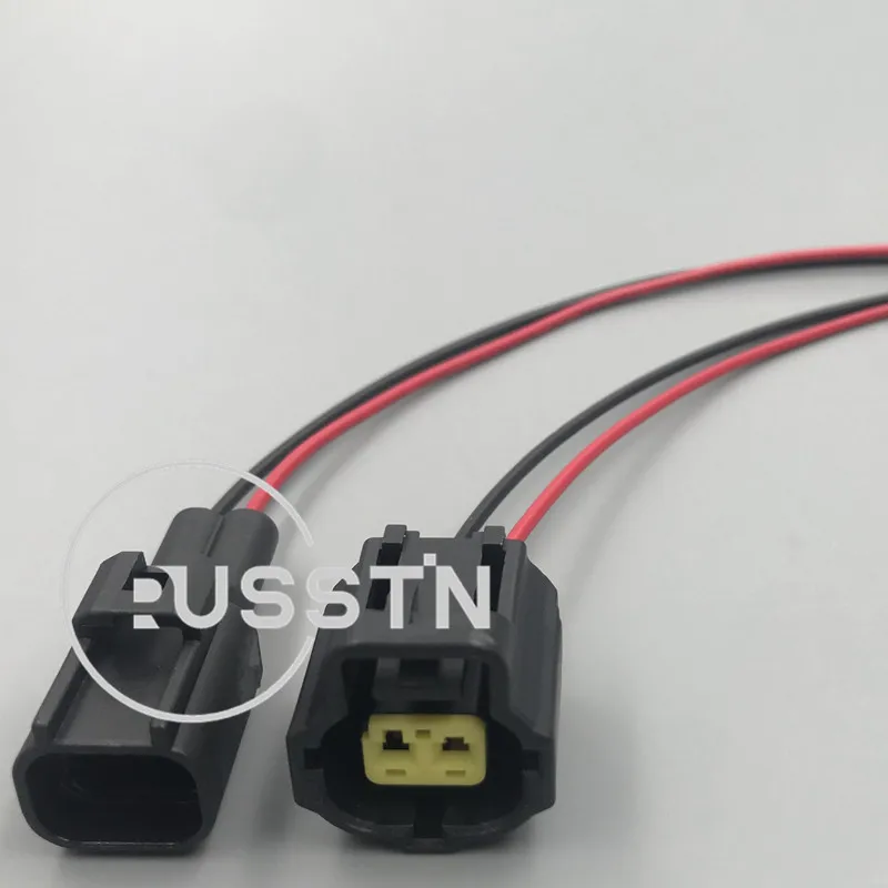 1 Set 2 Pin Steker Terminal Kabel Mobil Soket Harness Kawat Konektor Mobil Rakitan AC 184000-1 184151-1 184152-1 184154-1