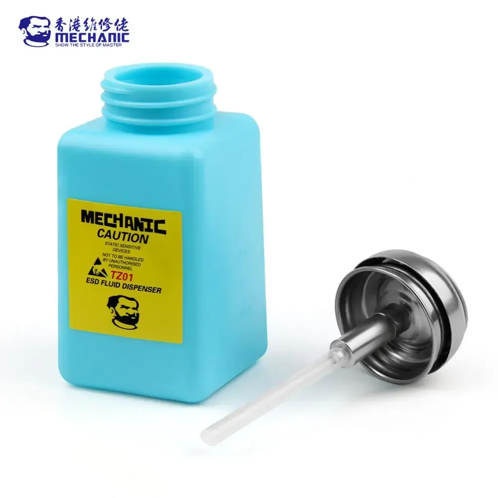 Mechanik TZ01 120ml 180ml butelka alkoholu pompa ciśnieniowa do telefonu komórkowego PCB do naprawy płyty głównej narzędzie do czyszczenia butelka alkoholu