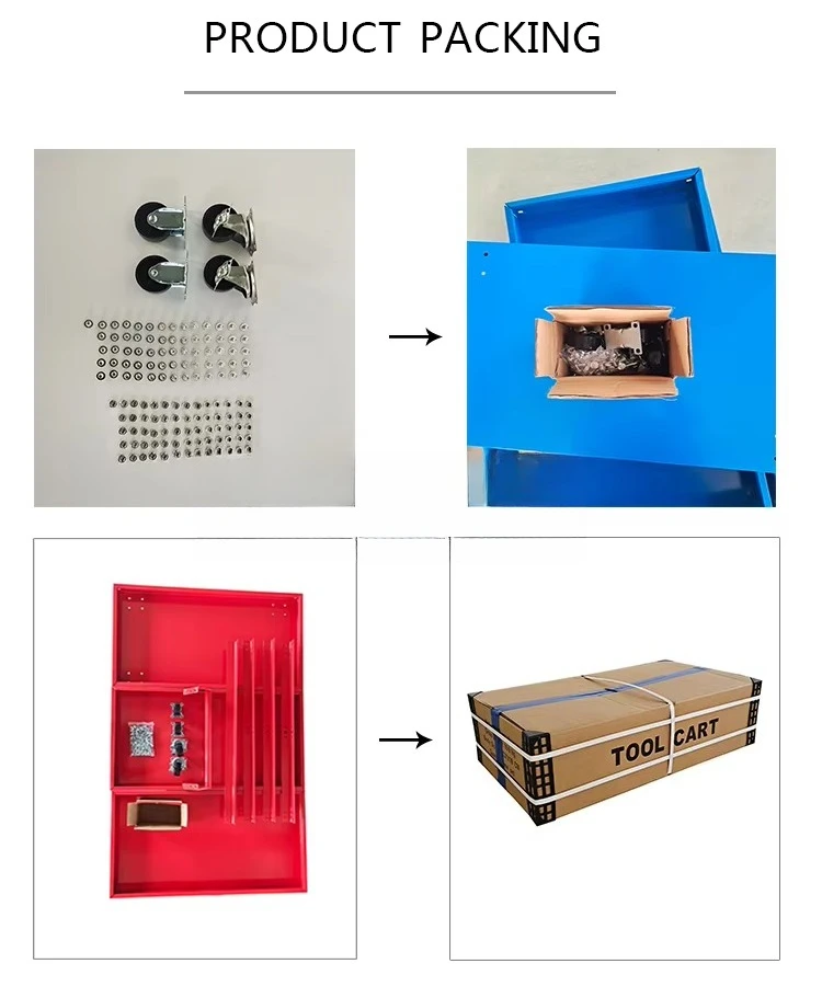 Factory Direct Rolling Tools Organizer Cabinet with Roller for Workshop Garage Household Tools Cabinet Trolley