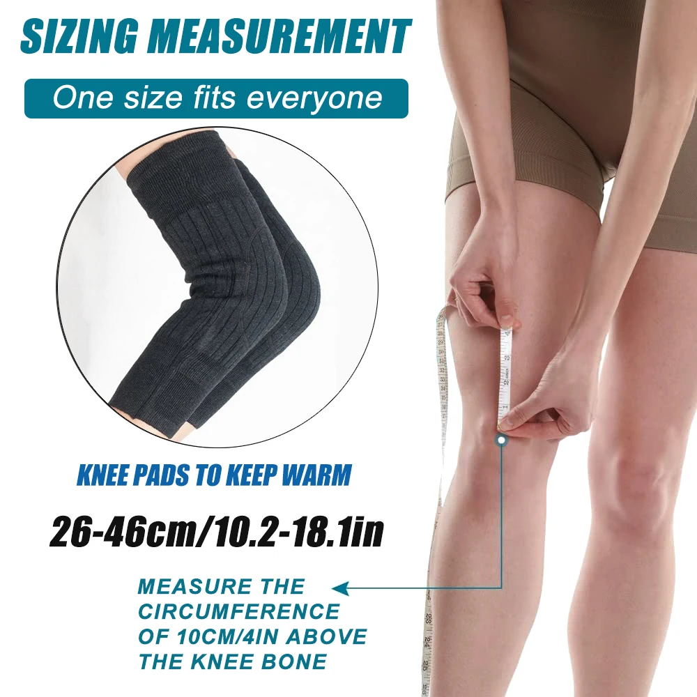 1 คู่แคชเมียร์ฤดูหนาวเข่ารั้งความร้อนขาเข่าอุ่น Unisex ขนสัตว์ KneePad สนับสนุนสําหรับปวดข้อ Tendonitis โรคข้ออักเสบ