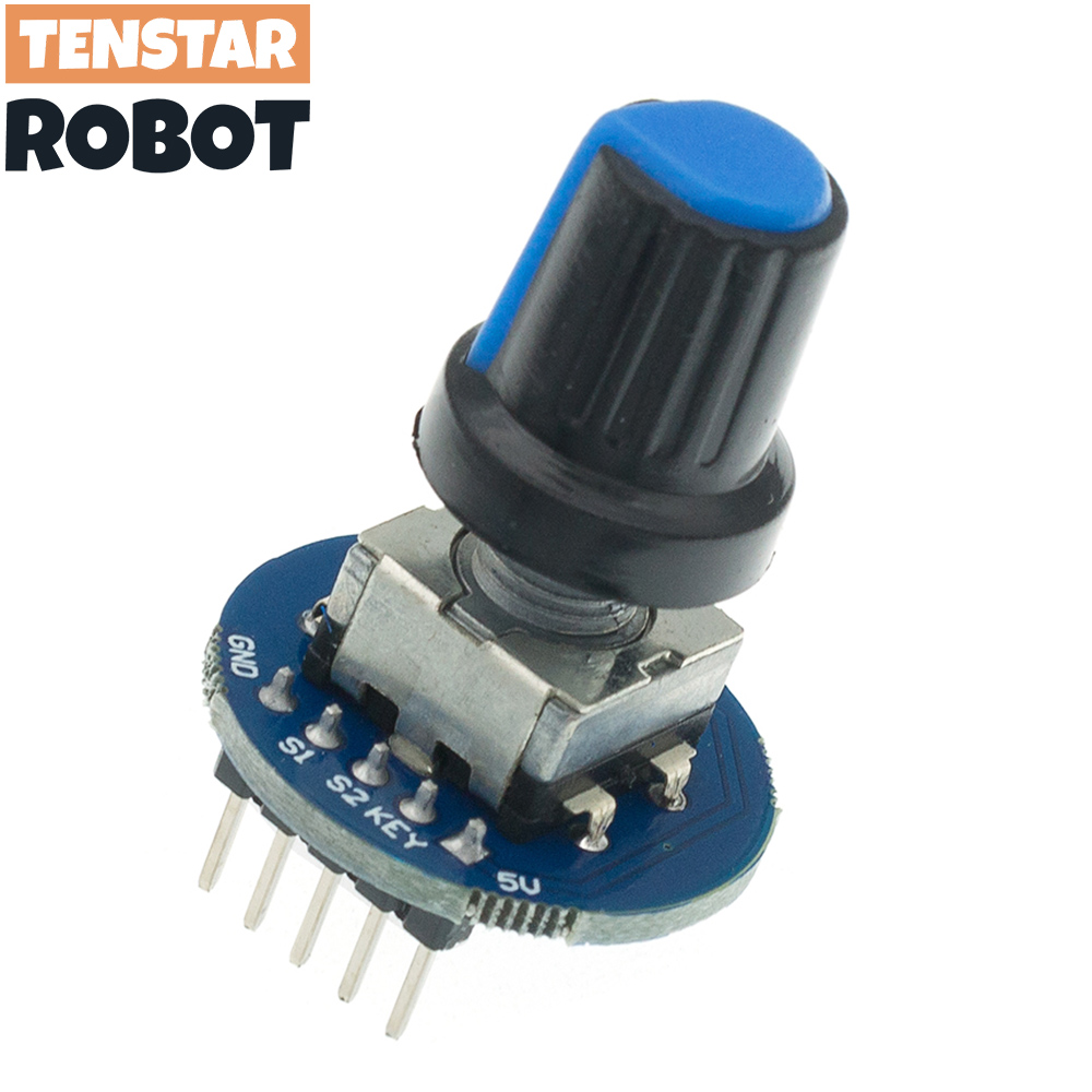 Rotary Encoder Module Brick Sensor Development Round Audio Rotating Potentiometer Knob Cap EC11