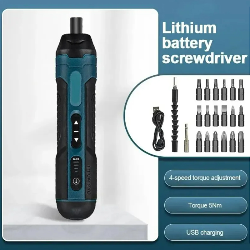 Mini Akku-Elektroschrauber 1300 mah Wiederaufladbare Einstellung Bohrmaschine Multifunktions Demontage Drehmoment Reparatur Werkzeuge