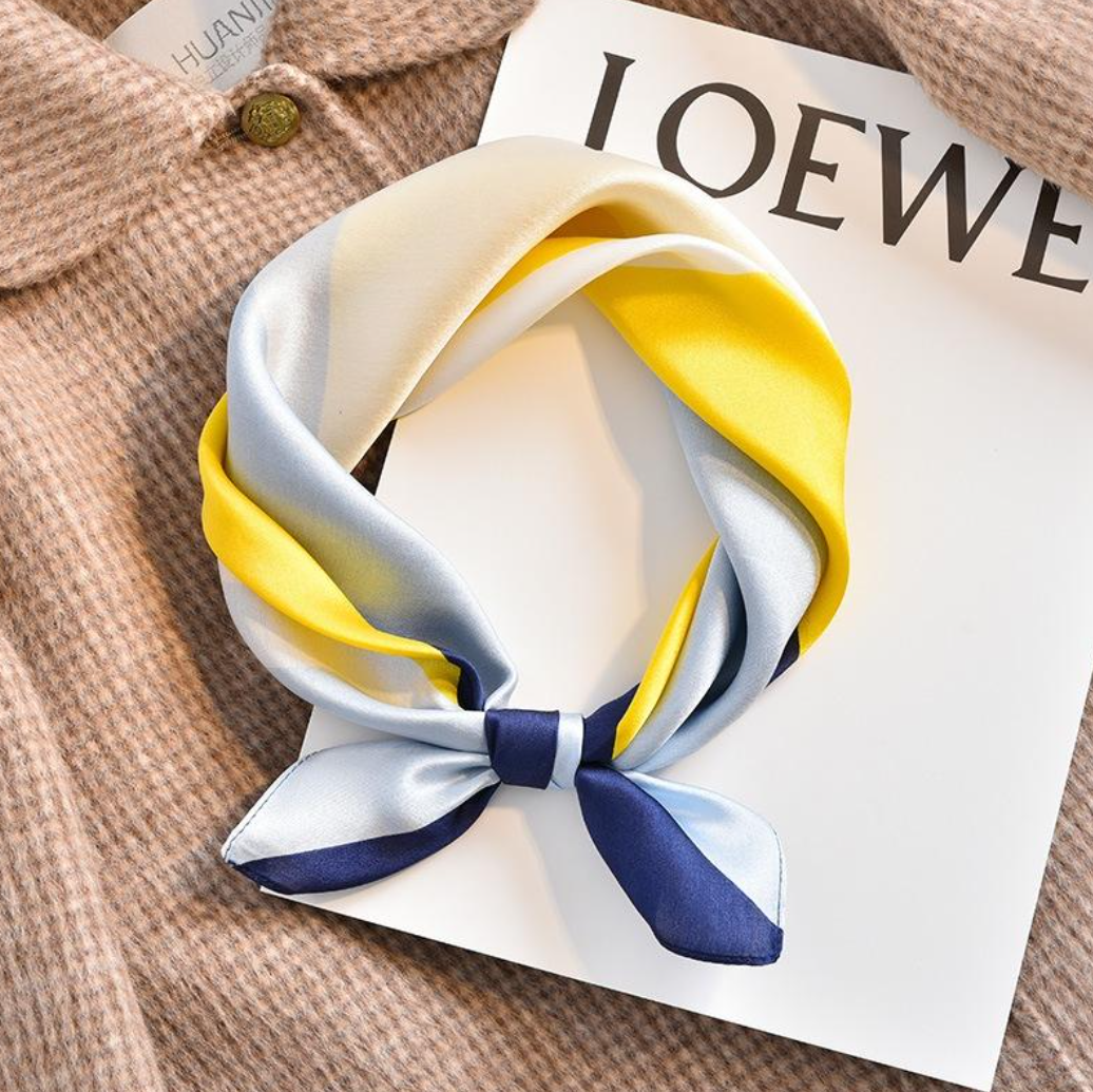 Fashion Women Single Scarves 70x70cm Square Simulated Silk Scarf Sunshade Beautiful Color Beach Shawl Scarves Party Gift