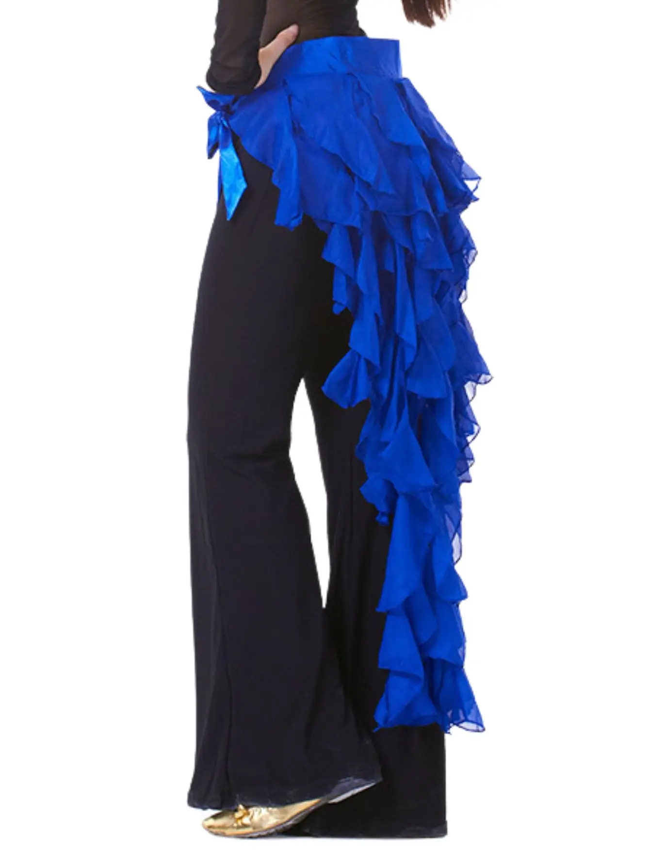 1PC frauen Bauchtanz Hüfte Schal Gürtel Rock Latin Dance Gürtel Neun Schwanz Fuchs Rock Leistung Quaste Welle rock