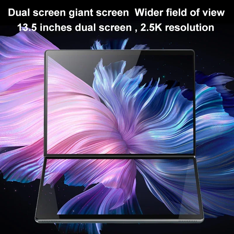 14 14 pulgadas portátil de doble pantalla DDR5 16GB RAM Intel N100 2,5 K pantalla táctil Yoga portátil Windows 11 portátil viaje Tablet PC