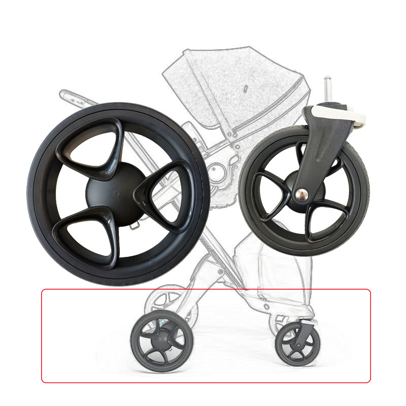 Колесо коляски для Stokke Xplory V4 V5 V6, переднее или заднее колесо для коляски с шиной, осью, детский багги «сделай сам», замена аксессуаров