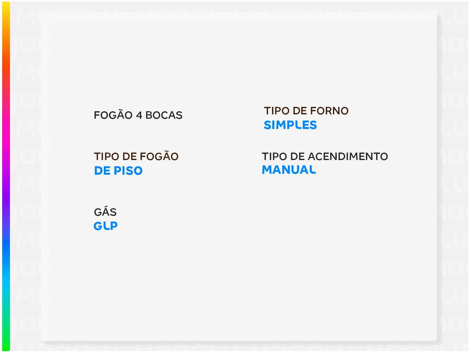 Fogão 4 Bocas Esmaltec Branco Ideal Pop 4120