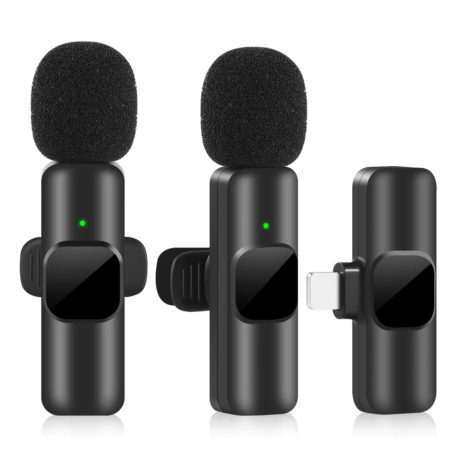 New Lavalier Micro Không Dây Âm Thanh Di Động Video Ghi Âm Mini Mic Cho iPhone Android Phát Sóng Trực Tiếp Chơi Game Điện Thoại Mic