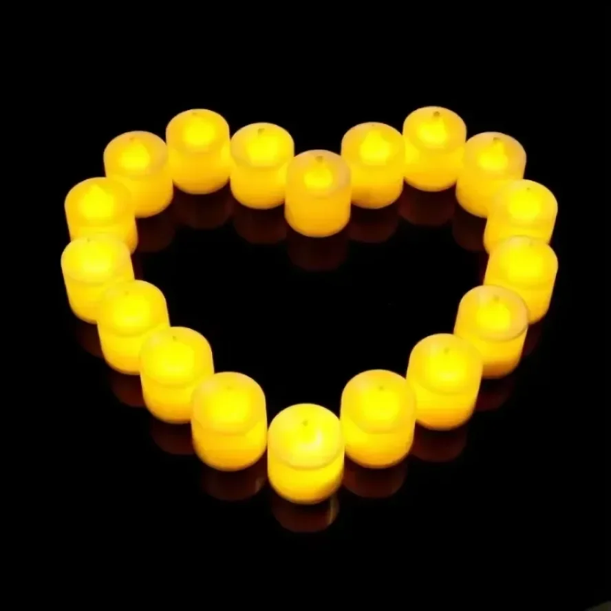 50/24 * paquete de velas LED coloridas con pilas candelita interruptor velas sin llama boda hogar decoración navideña Mini vela