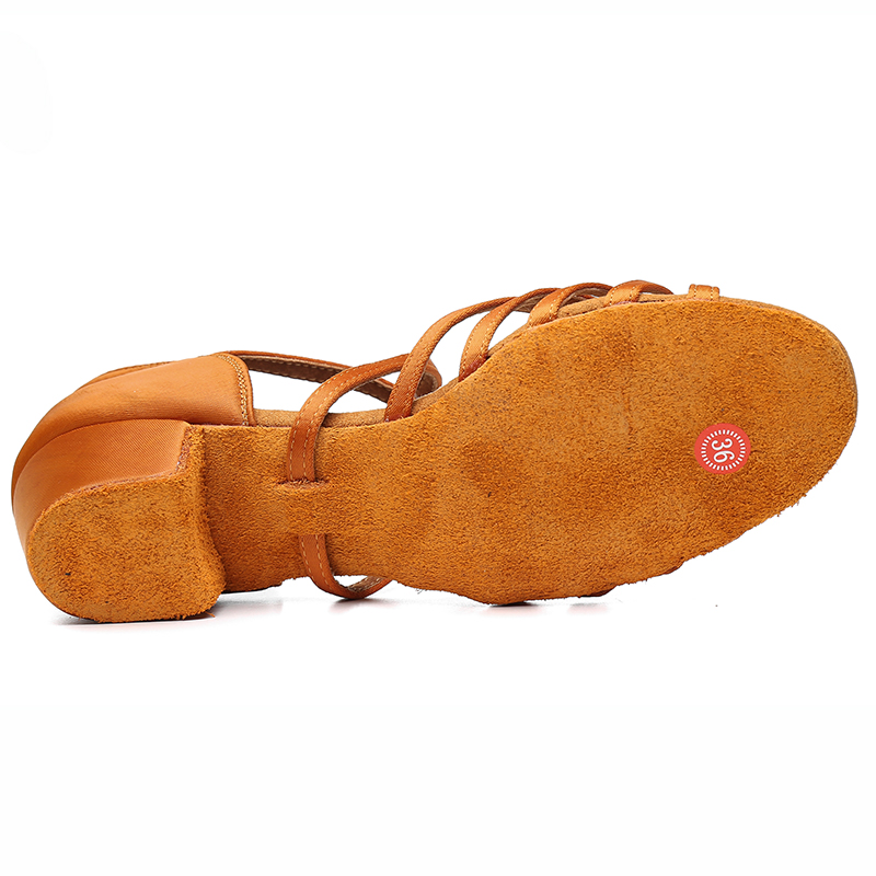 Zapatos de baile para niña y mujer, calzado de salón para baile latino, calzado suave para Tango, práctica de Jazz, Sandalia de Salsa, envío directo, novedad