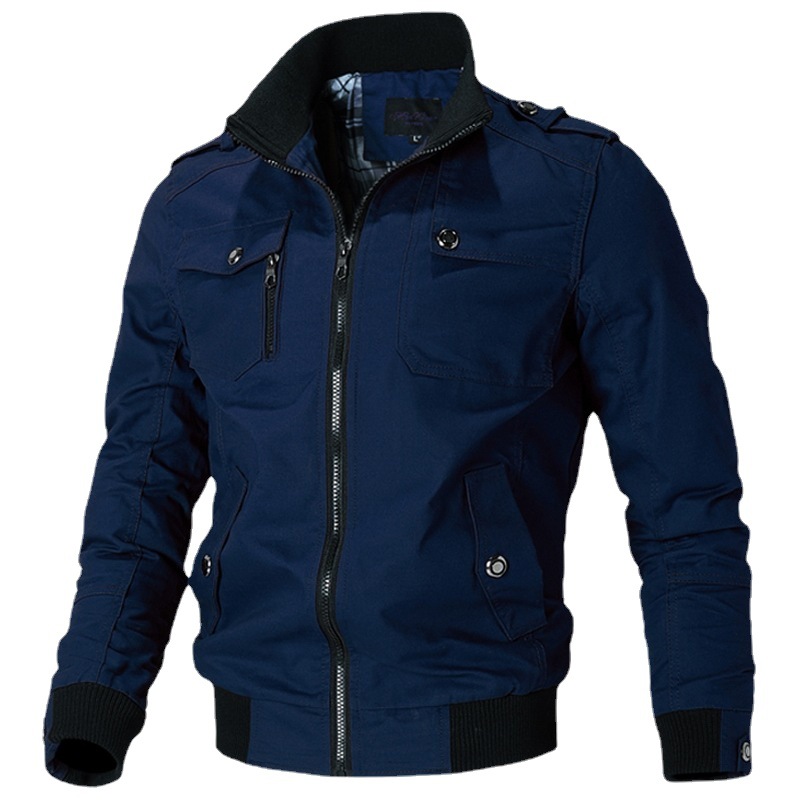 Bomberjacke Männer Mode Lässig Windjacke Jacke Mantel Männer 2024 Frühling Herbst Neue Heiße Outwear Solide Stehen Dünne Jacke Herren