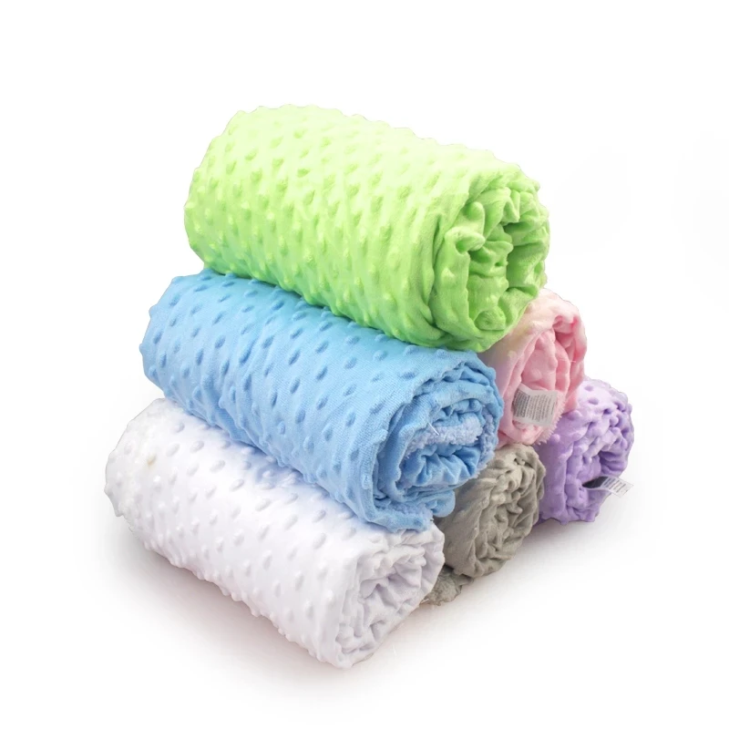 Cobertor térmico macio do velo e swaddling bebê recém-nascido Conjunto de cama sólida Colcha de algodão Envoltório do Swaddle do fundamento infantil Inverno