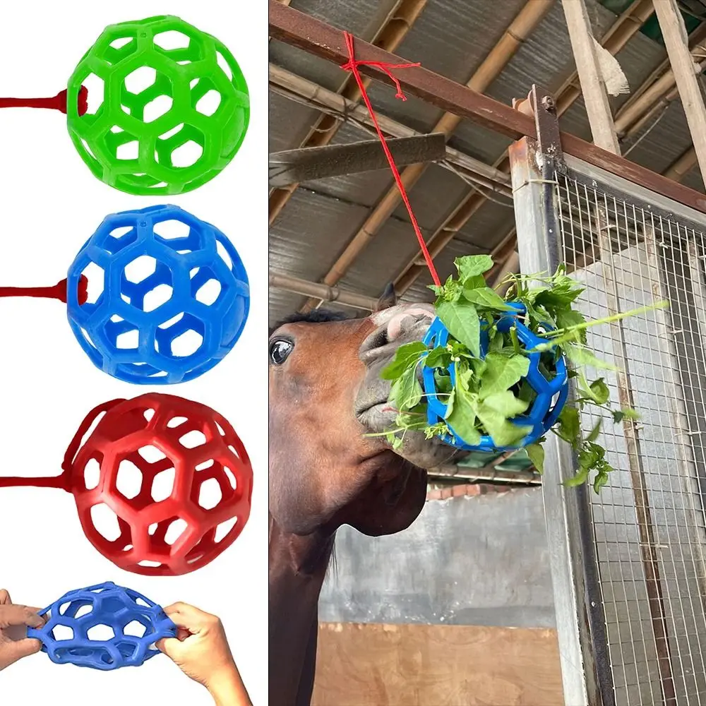 Equine Horse and Pony Treat Ball Goat Hay Hanging Feeding Toy mangiatoia per pecore Dispenser multiuso per cavalli bovini
