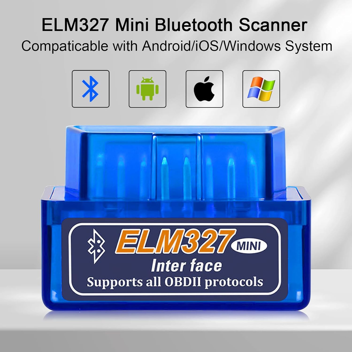 ELM327 V2.1 obd2 เครื่องสแกนเนอร์รถตรวจสอบเครื่องยนต์เครื่องมือสแกนรหัส Reader รถ Fault Detector