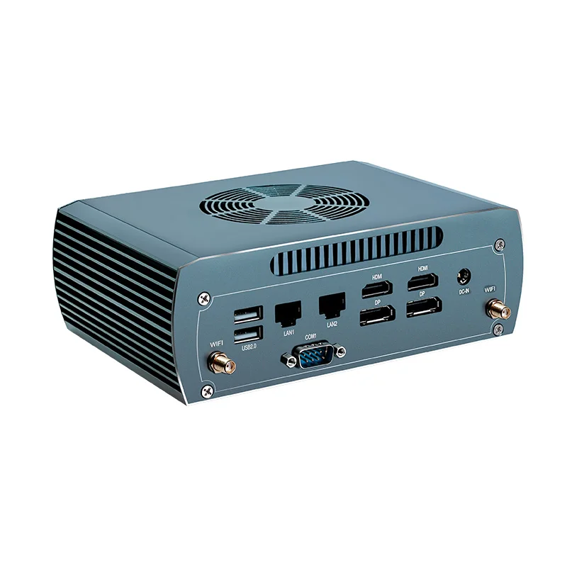 Topton Solid FU03 AI Mini-PC AMD Ryzen 7 8845HS 2 * Intel 2,5G LAN 2 * DDR5 2 * NVME Windows 11 Firewall-PC-Gaming-Computer 4x8K WiFi6