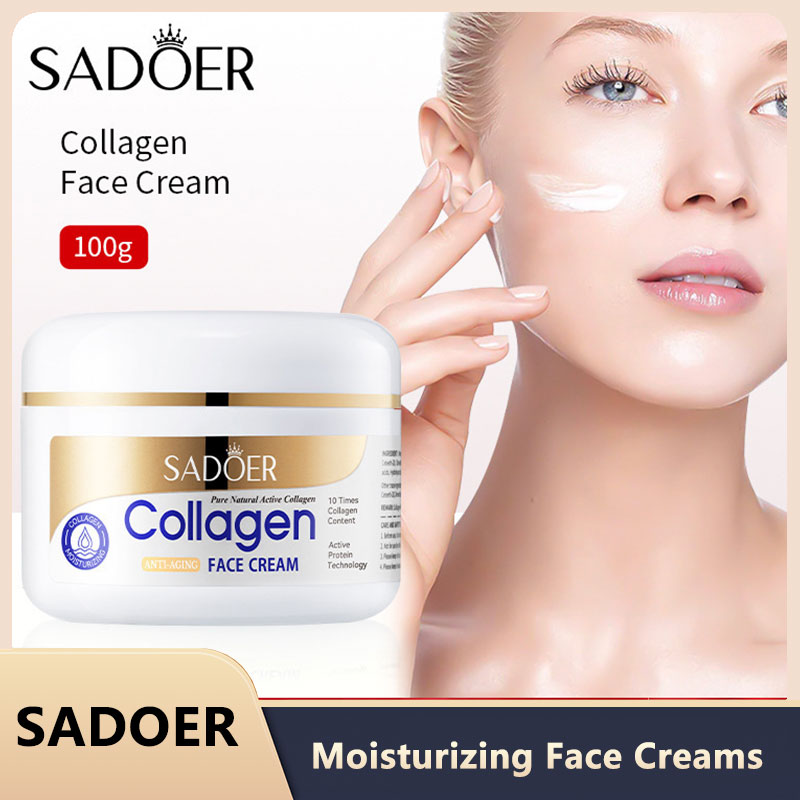 SADOER コラーゲン引き締めフェイスクリーム保湿保湿フェイスクリーム Faical クリーム美容顔スキンケア製品