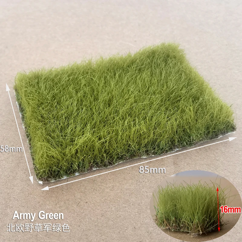 12/16mm Miniature weeds cluster hand-torn model Grass needles micro mountain landscape sand table decor train railway DIY layout