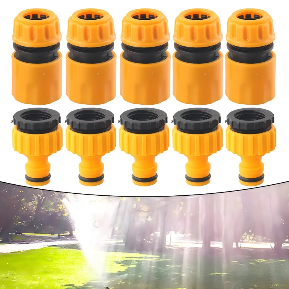 10 stücke Schlauch Wasserhahn Schnell Anschluss 3/4 & 1/2 Zoll Graden Schlauch Wasserhahn Gewinde Anschluss Wasserhahn Adapter Für garten Bewässerung