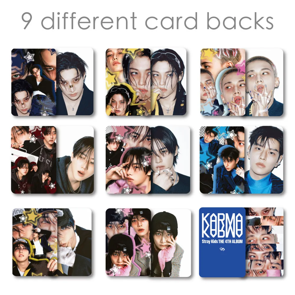 55pcs Straykids new album KARMA4th peripheral photo card skzoo album decoration commemorative lomo card