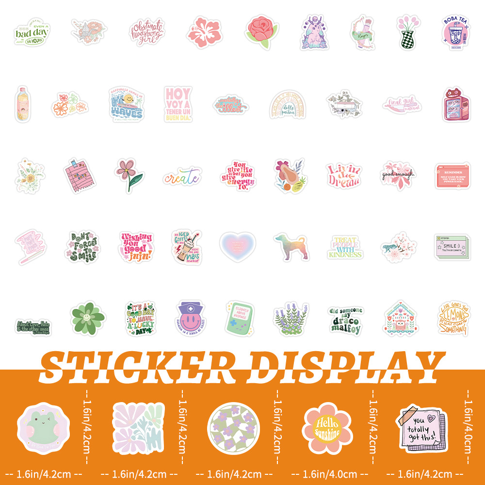 10/30/50/100pcs Cartoon Pink Danish Past Ins Graffiti Stickers Laptop Suitcase Phone Water Bottle Aesthetic Sticker Kids Toys