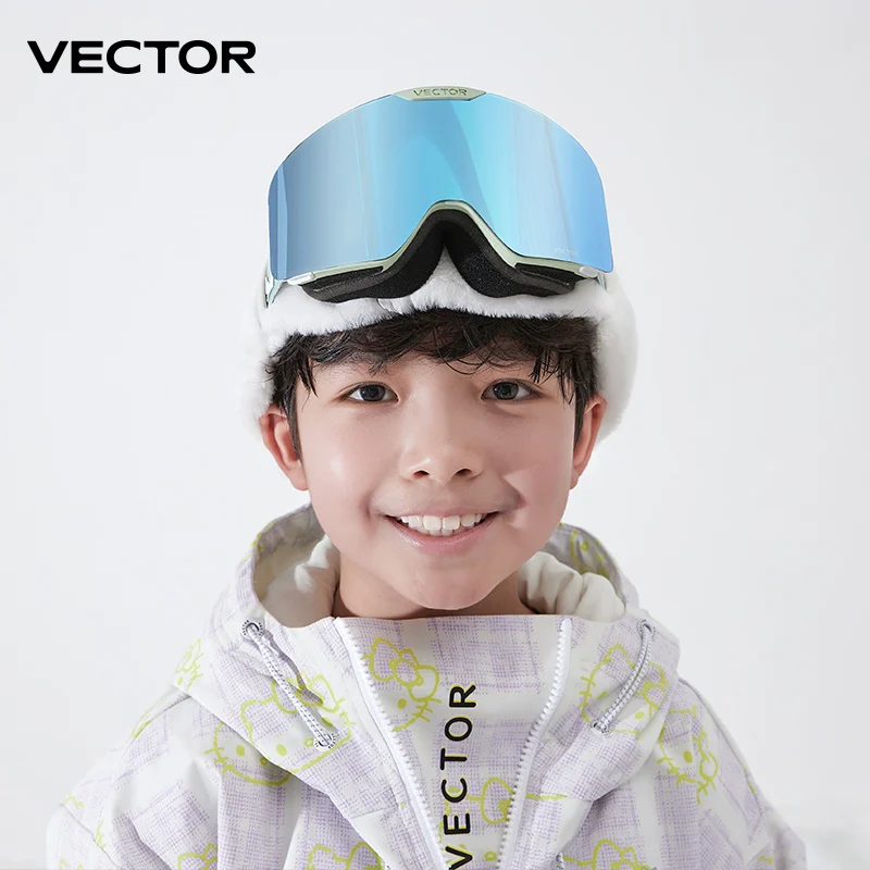 Бренд VECTOR, лыжные очки, детские очки для сноуборда, очки для катания на лыжах, защита UV400, лыжные очки для катания на лыжах, противотуманная лыжная маска